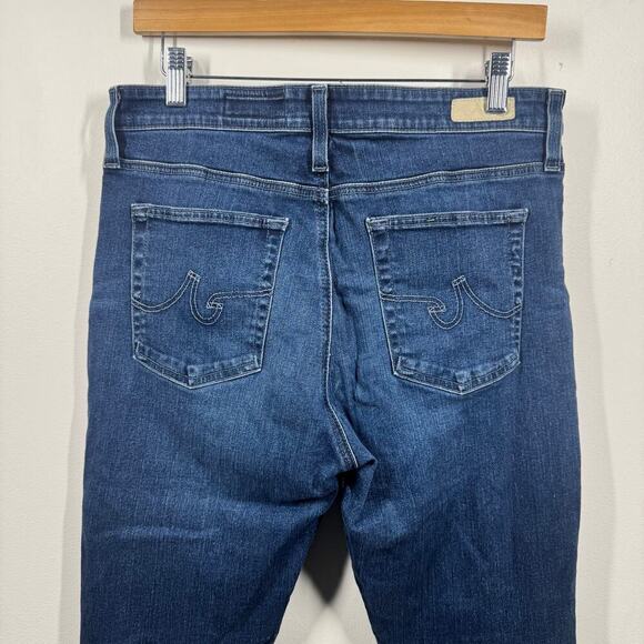 Adriano Goldschmied Jeans Women 31R Blue Farrah Straight Skinny Aged High Rise - Picture 5 of 8